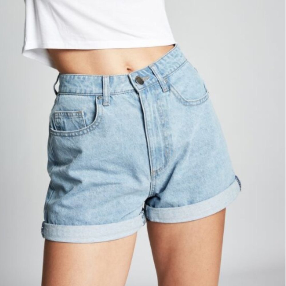 Cotton On High Rise Denim Short